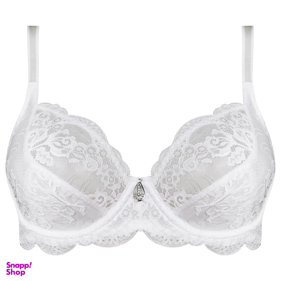 سوتین زنانه لین مدل فنردار کد 4680-513 رنگ سفید