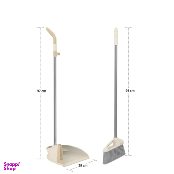 ست جارو و خاک انداز شاین مدل شانه دار کد 85