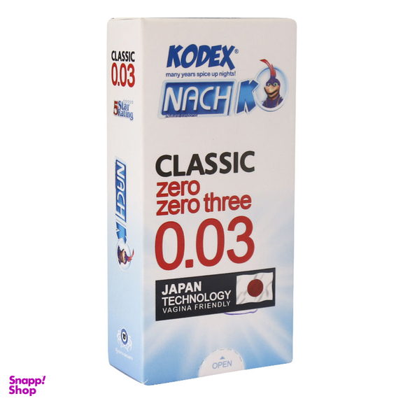 کاندوم ناچ کدکس مدل Classic 0.03 بسته 12 عددی