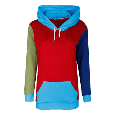 هودی اسپرت لوینت مدل کالرفول کد 6242 رنگ زمینه قرمز