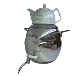 کتری و قوری استیل الماس کد KM-2005 حجم 6 لیتر