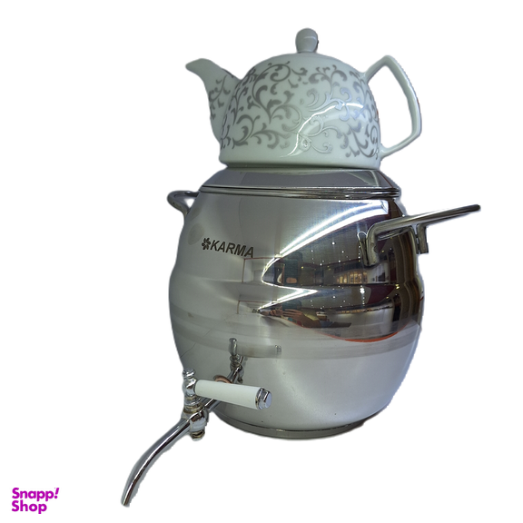 کتری و قوری استیل الماس کد KM-2005 حجم 6 لیتر