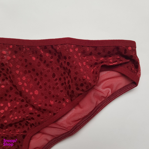 ست شورت و سوتین زنانه برتا مدل اسفنجی کد 6020KC رنگ زرشکی