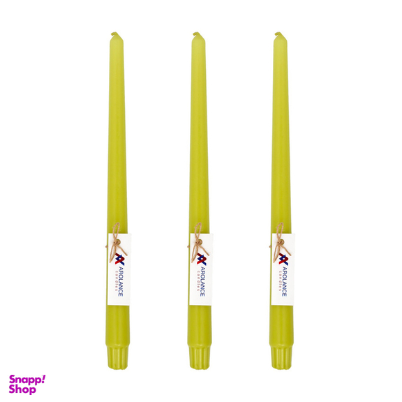 شمع آرولنس طرح قلمی مدل L30 بسته 3 عددی