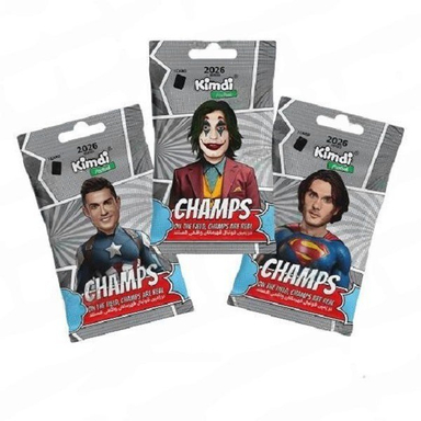 اسباب بازی شانسی کیمدی مدل فوتبال چمپس 2026 Champs بسته 3 عددی