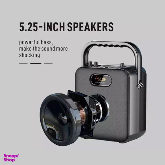 اسپیکر بلوتوثی و میکروفون قابل حمل دارای ریموت کنترل کانفلون مدل KG-01