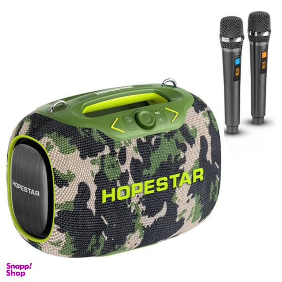 اسپیکر بلوتوثی 120 وات هوپ استار مدل PARTY BOX به همراه میکروفون