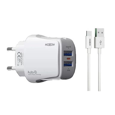 شارژر دیواری موکسوم مدل MX-HC70 به همراه کابل تبدیل Micro USB