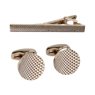 ست دکمه سردست و گیره کراوات مردانه نسن مدل NT7