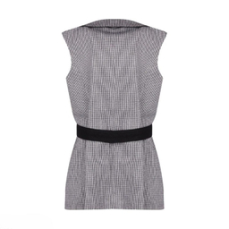 جلیقه رسمی زنانه گره استایل کد ویانا رنگ طوسی