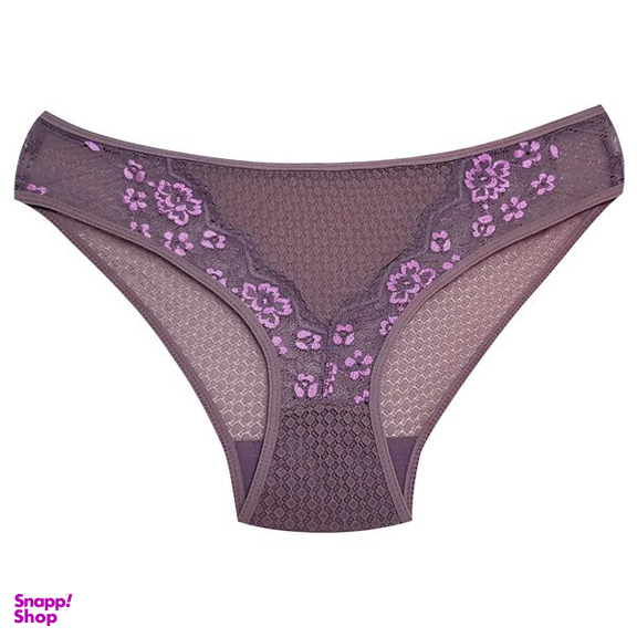 ست شورت و سوتین زنانه کارنا رز مدل فنردار هارنس ضربدری کد 4872-2035 رنگ قهوه ای
