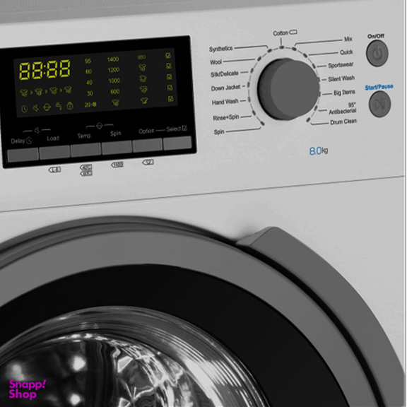 ماشین لباسشویی هایسنس مدل WFH8012D ظرفیت 8 کیلوگرم