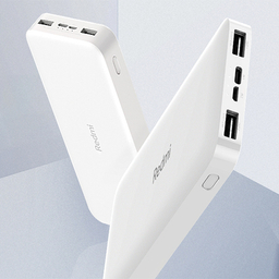 پاوربانک شیائومی مدل Redmi PB200LZM ظرفیت 20000 میلی آمپرساعت به همراه شارژر دیواری سامسونگ و کابل تبدیل