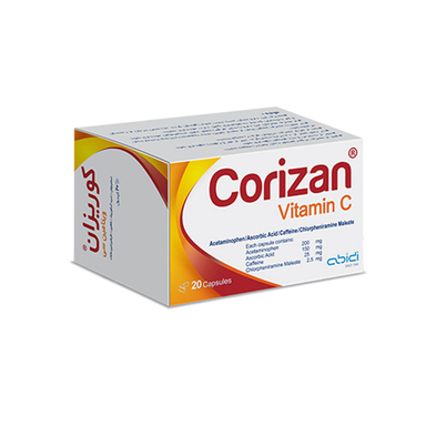 کپسول کوریزان 200 دکتر عبیدی ویتامین سی بسته 20 عددی