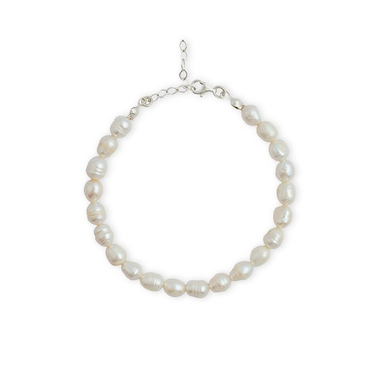 دستبند نقره زنانه مدل مروارید کد 017