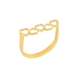 انگشتر طلا 18 عیار زنانه میو گلد مدل قلب کد R2297 سایز 52