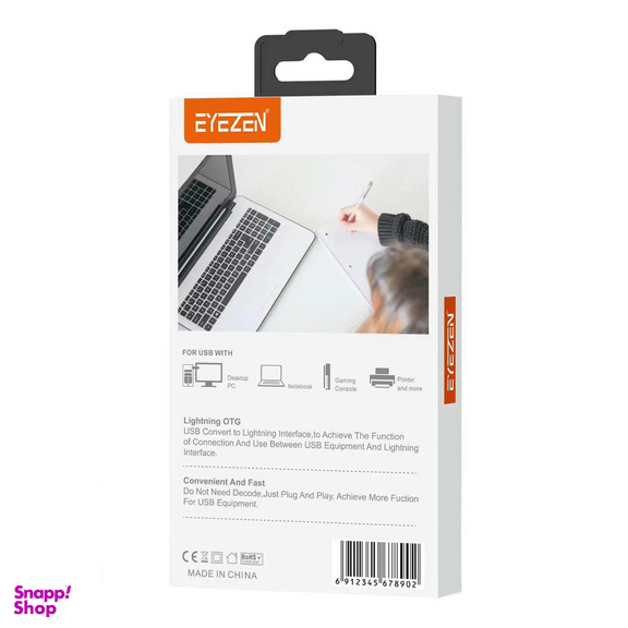 مبدل USB OTG به لایتنینگ اِیزن مدل EO-1