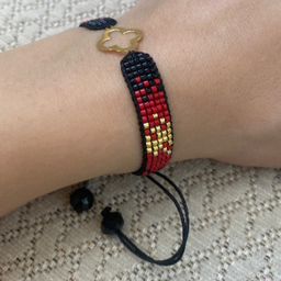 دستبند طلا 18 عیار زنانه طرح ونکلیف کد 1447