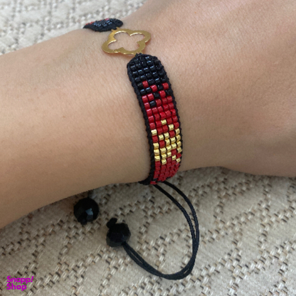 دستبند طلا 18 عیار زنانه طرح ونکلیف کد 1447