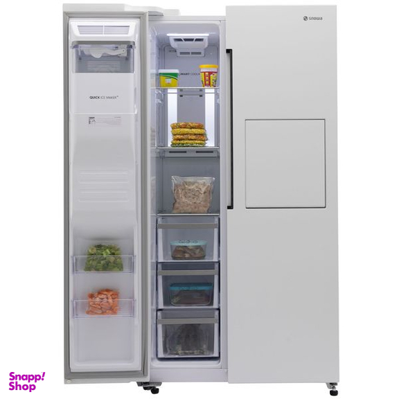 یخچال و فریزر ساید بای ساید 32 فوت اسنوا مدل SN8-2034GW