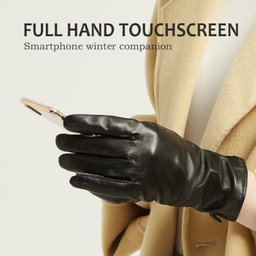 دستکش مردانه طرح چرم داخل خز مدل جینگو DJ کد 114