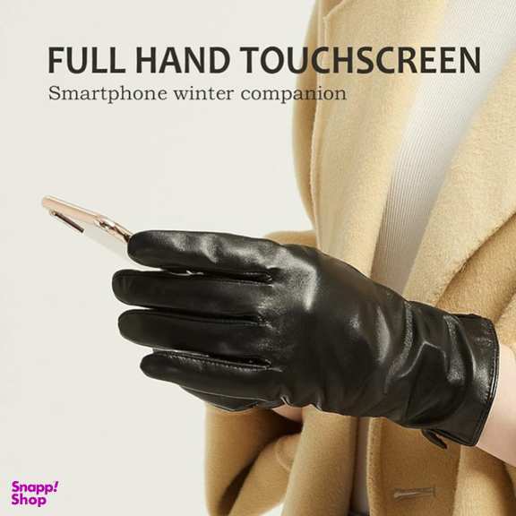 دستکش مردانه طرح چرم داخل خز مدل جینگو DJ کد 114