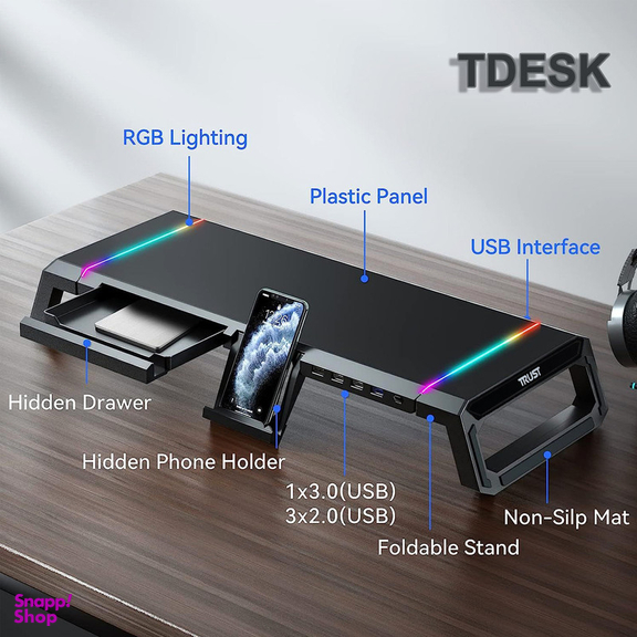 پایه نگهدارنده مانیتور تراست مدل Tdesk
