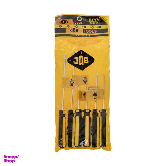پیچ گوشتی جاب مدل JB-60066 YB مجموعه 6 عددی