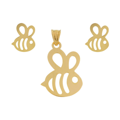 نیم ست طلا 18 عیار ماهک مدل MS0234