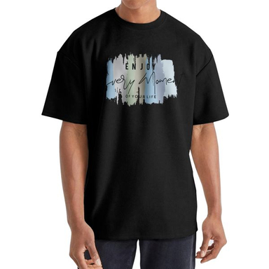 تیشرت اورسایز آستین کوتاه مردانه نوزده نودیک مدل TS1975 B