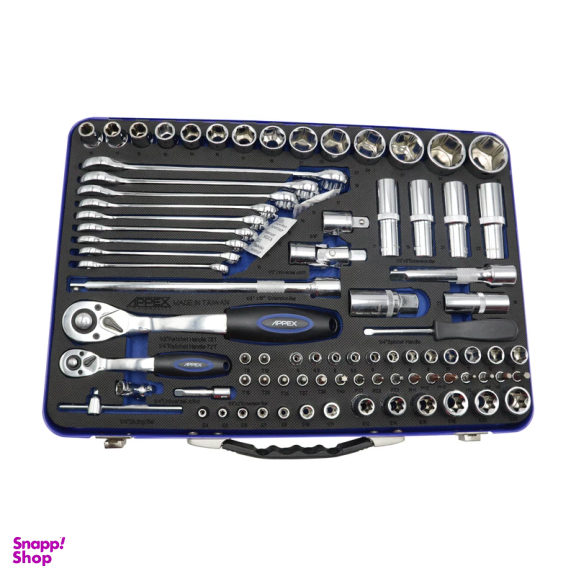 آچار بکس اپکس مدل YP-1/2-1/4-APX-1582 مجموعه 82 عددی