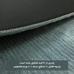 پادری شاران هوم مدل اسفنج دار طرح مخمل راه راه فانتزی سایز 40×65 سانتی متر