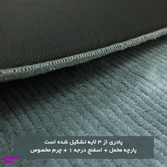پادری شاران هوم مدل اسفنج دار طرح مخمل راه راه فانتزی سایز 40×65 سانتی متر