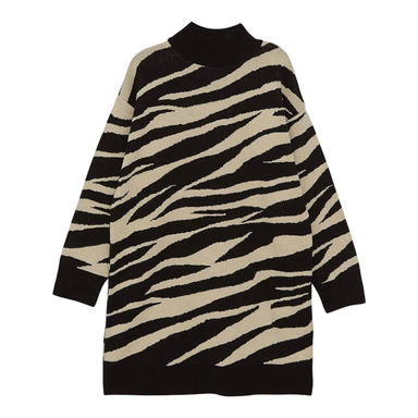 پلیور یقه ایستاده زنانه ال سی وایکیکی مدل tork578 رنگ مشکی