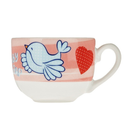 سرویس غذا خوری 5 پارچه کودک چینی زرین ایران مدل ایتالیا اف بیبی پپ درجه عالی