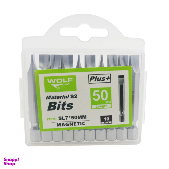 سری پیچ گوشتی دوسو ولف مدل YP-SL7x50MM مجموعه 10 عددی