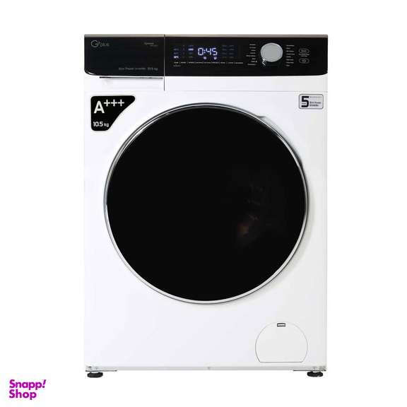ماشین لباسشویی جی پلاس مدل GWM-M104W ظرفیت 10.5 کیلوگرم