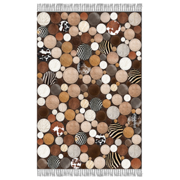 فرش ماشینی چاپی بدون تار و پور هانوکس مدل سنگ فرش کد AHC-895-1