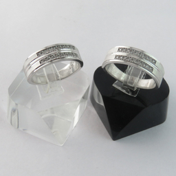 ست انگشتر نقره زنانه و مردانه کد AS053