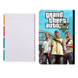 کلاسور طرح بازی gta کد 09 به همراه کاغذ کلاسور