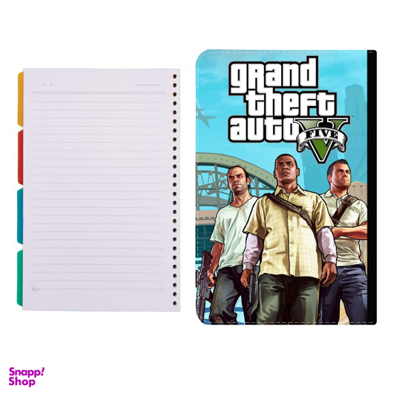 کلاسور طرح بازی gta کد 09 به همراه کاغذ کلاسور