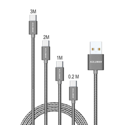 کابل تبدیل USB به USB-C کلومن مدل Kd-P19 مجموعه 4 عددی
