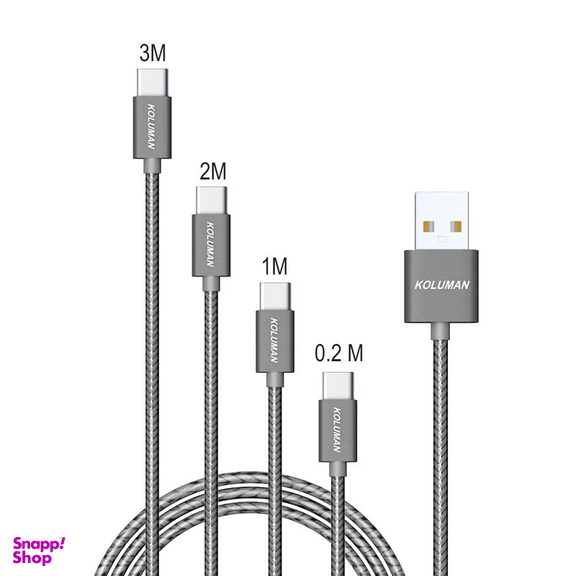 کابل تبدیل USB به USB-C کلومن مدل Kd-P19 مجموعه 4 عددی