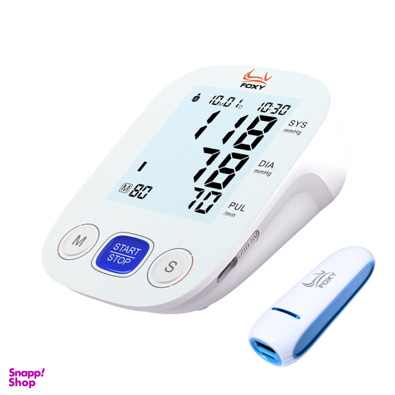 فشارسنج بازویی دیجیتال فوکسی مدل WHITE به همراه پاوربانک فوکسی