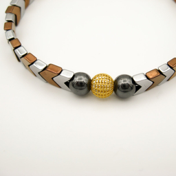 دستبند طلا 18 عیار مردانه کاپانی مدل kb028