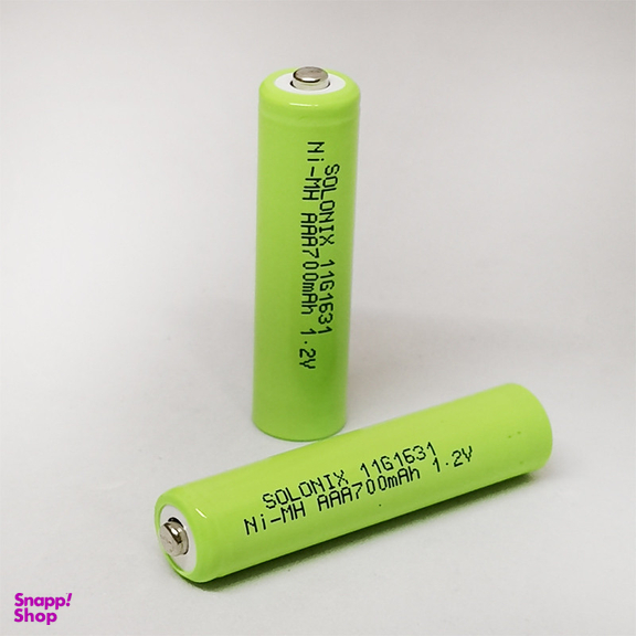 باتری نیم قلمی شارژی سولونیکس مدل Ni-mH 700 mAh بسته 2 عددی
