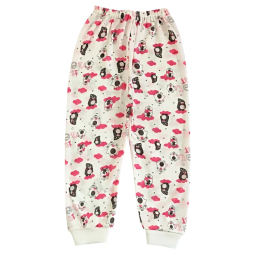 ست تیشرت آستین بلند و شلوار نوزادی مدل پنگوئن کد 4146 رنگ سفید