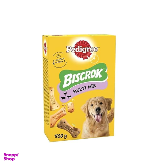 تشویقی سگ پدیگری مدل Biscrok وزن 500 گرم