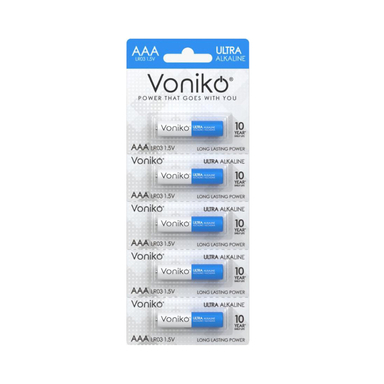 باتری نیم قلمی ونیکو مدل LR03 بسته 5 عددی