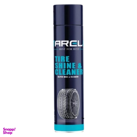 اسپری براق کننده لاستیک خودرو آرل کد A14 حجم 750 میلی‌ لیتر